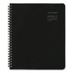 Contempo Lite Academic Year Weekly/Monthly Planner, 8.75 x 7.87, Black Cover, 12-Month (July to June): 2025 to 2026