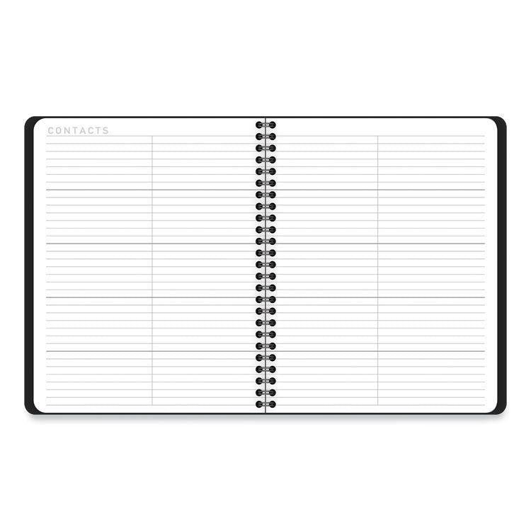 Contempo Lite Academic Year Weekly/Monthly Planner, 8.75 x 7.87, Black Cover, 12-Month (July to June): 2025 to 2026