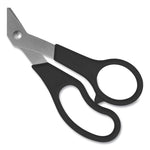 Value Line Stainless Steel Shears Value Pack, 8" Long, 3.5" Cut Length, Crane-Style Black Handle, 3/Pack