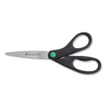 KleenEarth Scissors, 8" Long, 3.25" Cut Length, Straight Black Handle
