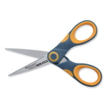 Non-Stick Titanium Bonded Scissors, 5" Long, Straight Gray/Orange Handle
