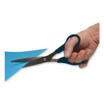 Value Line Stainless Steel Shears, 8" Long, 3.5" Cut Length, Offset Black Handle