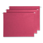 Colored Hanging File Folders with ProTab Kit, Letter Size, 1/3-Cut, Red