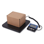PS150 Slimline Portable Bench Scale, 150 lbs/70 kg Capacity, 11.8 x 11.8 x 1.34 Platform, Black