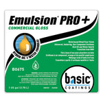 Emulsion Pro+ Floor Finish and Sealer, 1 gal Bottle, 4/Carton