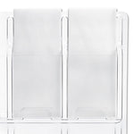 Reveal Clear Literature Displays, 24 Compartments, 30w X 2d X 41h, Clear