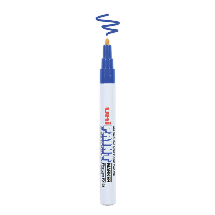 Permanent Marker, Fine Bullet Tip, Blue