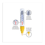 Permanent Marker, Broad Chisel Tip, Yellow