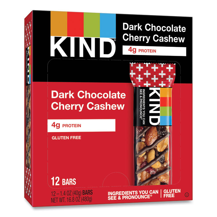 Plus Nutrition Boost Bar, Dk Chocolatecherrycashew/antioxidants, 1.4 Oz, 12/box