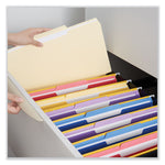Top Tab File Folders, 1/3-Cut Tabs: Center Position, Letter Size, 0.75" Expansion, Manila, 100/Box
