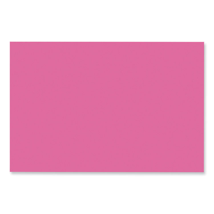 SunWorks Construction Paper, 50 lb Text Weight, 12 x 18, Hot Pink, 50/Pack
