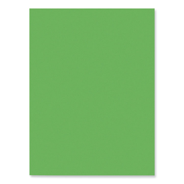 SunWorks Construction Paper, 50 lb Text Weight, 9 x 12, Bright Green, 50/Pack
