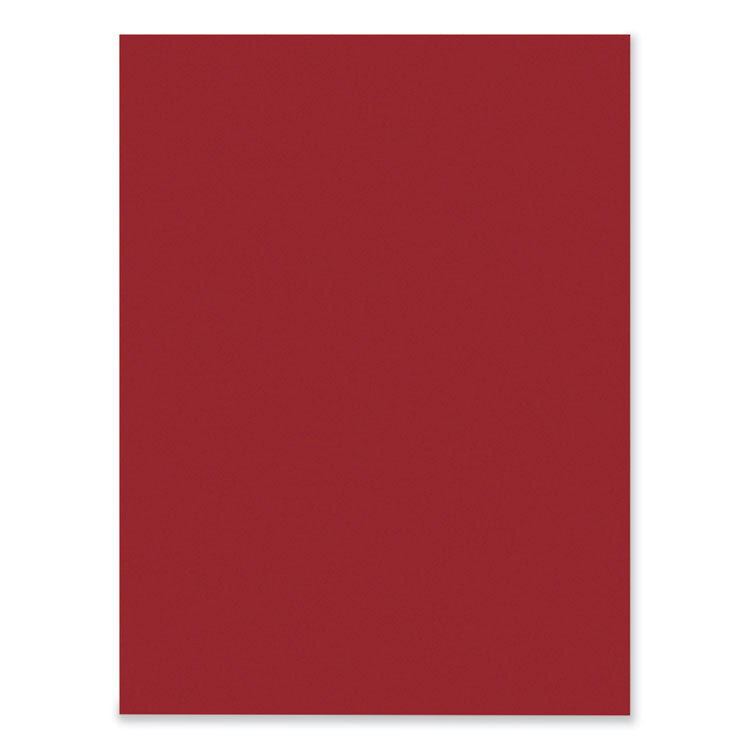 SunWorks Construction Paper, 50 lb Text Weight, 9 x 12, Holiday Red, 50/Pack