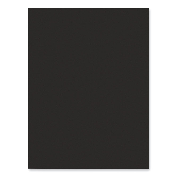SunWorks Construction Paper, 50 lb Text Weight, 9 x 12, Black, 50/Pack