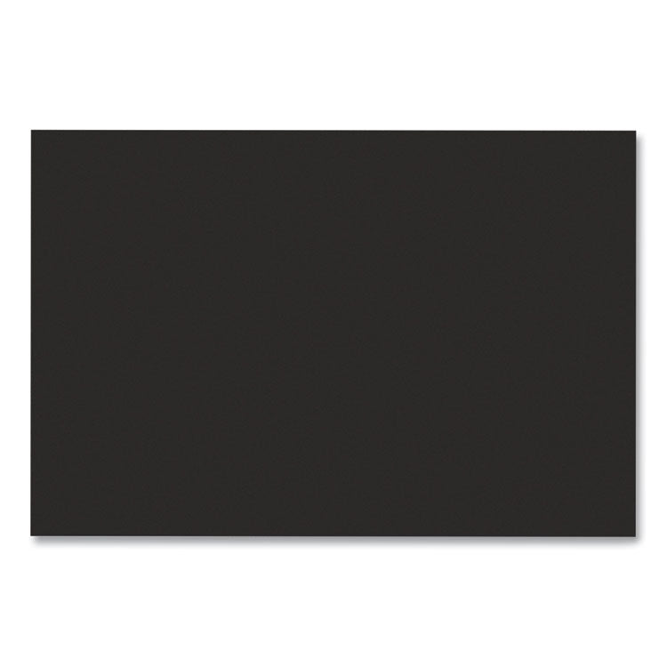 SunWorks Construction Paper, 50 lb Text Weight, 12 x 18, Black, 50/Pack