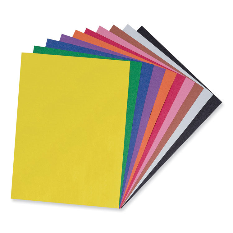 SunWorks Construction Paper, 50 lb Text Weight, 9 x 12, Assorted, 50/Pack