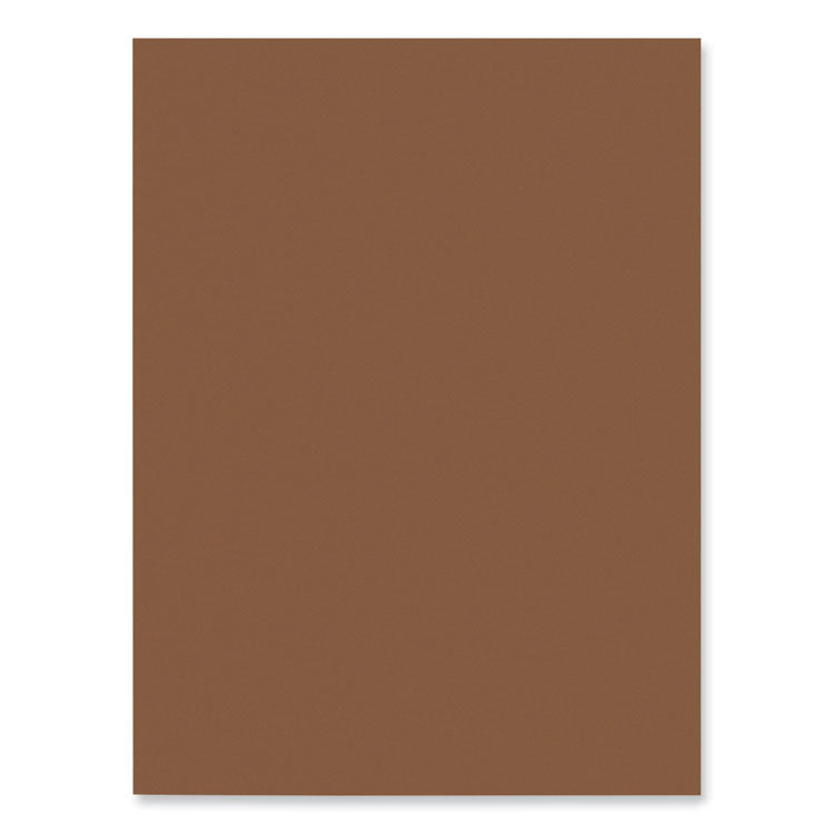 SunWorks Construction Paper, 58 lb Text Weight, 9 x 12, Brown, 50/Pack