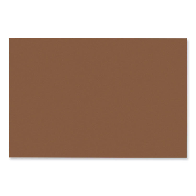 SunWorks Construction Paper, 50 lb Text Weight, 12 x 18, Brown, 50/Pack