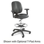 Apprentice Ii Extended-Height Chair, Supports Up To 250 Lb, 22" To 32" Seat Height, Black