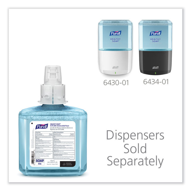 HEALTHY SOAP 0.5% BAK Antimicrobial Foam Refill, For ES6 Dispensers, Light Citrus Floral Scent, 1,200 mL, 2/Carton