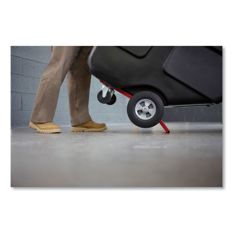 0.5 cu yd BRUTE Rotomolded Tilt Truck, 450 lb Capacity, Black