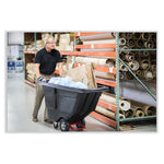 0.5 cu yd BRUTE Rotomolded Tilt Truck, 450 lb Capacity, Black