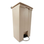 Legacy Step-On Receptacle, 23 gal, Polyethylene, Beige