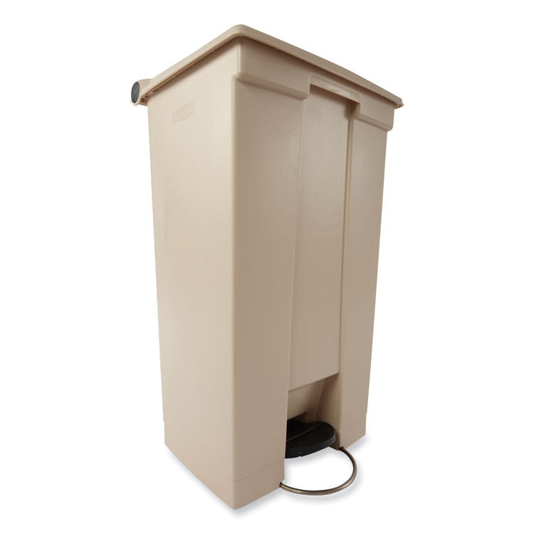 Legacy Step-On Receptacle, 23 gal, Polyethylene, Beige