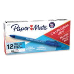 Comfortmate Ultra Ballpoint Pen, Retractable, Fine 0.8 Mm, Blue Ink, Blue Barrel, Dozen