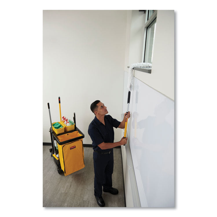 Zippered Vinyl Cleaning Cart Bag for Rubbermaid Commercial 6173-88, 24 gal, 17.25" x 10.5" x 30.5", Yellow