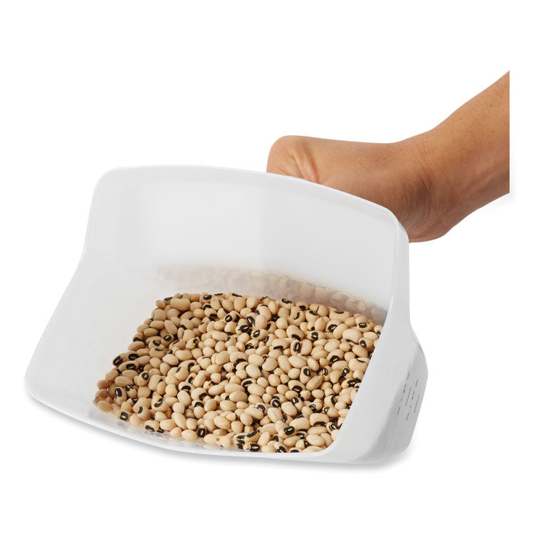 Bouncer Bar/Utility Scoop, 64 oz, Plastic, White