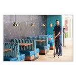 Disposable Microfiber Pad, 4.75 x 19, White/Blue Stripe, 50/Pack, 3 Packs/Carton