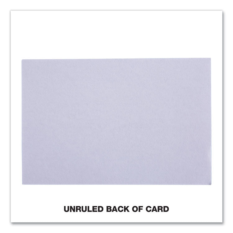 Ruled Index Cards, 4 X 6, White, 100/pack