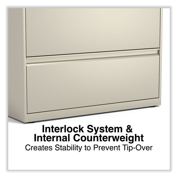 Lateral File, 3 Legal/Letter/A4/A5-Size File Drawers, Putty, 36" x 18.63" x 40.25"