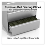 Lateral File, 4 Legal/Letter-Size File Drawers, Light Gray, 36" x 18.63" x 52.5"