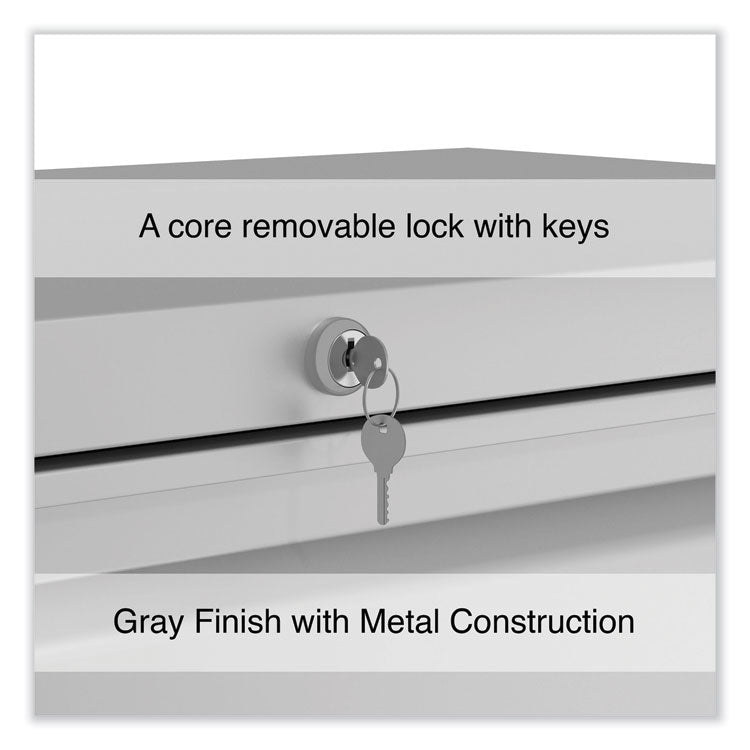 Lateral File, 5 Legal/Letter/A4/A5-Size File Drawers, Light Gray, 36" x 18.63" x 67.63"