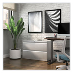 Lateral File, 2 Legal/Letter-Size File Drawers, Light Gray, 42" x 18.63" x 28"