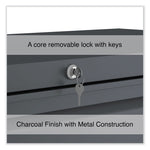 Lateral File, 3 Legal/Letter/A4/A5-Size File Drawers, Charcoal, 42" x 18.63" x 40.25"