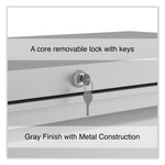 Lateral File, 4 Legal/Letter-Size File Drawers, Light Gray, 42" x 18.63" x 52.5"