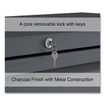 Lateral File, 5 Legal/Letter/A4/A5-Size File Drawers, Charcoal, 42" x 18.63" x 67.63"