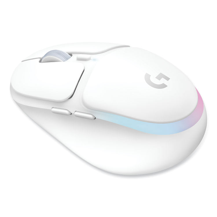 G705 Wireless Gaming Mouse, 2.4 GHz Frequency/33 ft Wireless Range, Right Hand Use, White