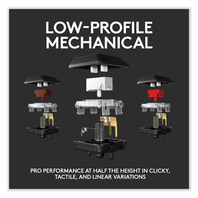 G915 LIGHTSPEED Wireless RGB Mechanical Gaming Keyboard, Linear Switch, Black