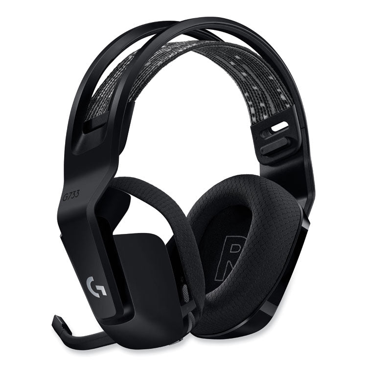 G733 LIGHTSPEED Wireless Gaming Binaural Over The Head Headset, Black