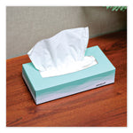 Facial Tissue, 2 Ply, White, Flat Pop-Up Box, 100 Sheets/box, 30 Boxes/carton
