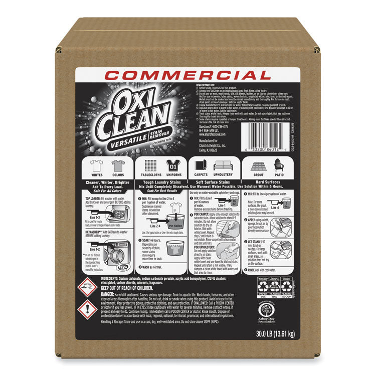 Stain Remover, Regular Scent, 30 Lb Box