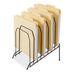 Wire Tiered File Sorter, 8 Sections, Letter To Legal Size Files, 8" X 10.5" X 12.5", Black