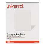 Standard Sheet Protectors, Light-Duty, Side: 3-Hole Punched, Top Load 8.5 x 11 Insert, Nonglare Clear Front, 200/Box