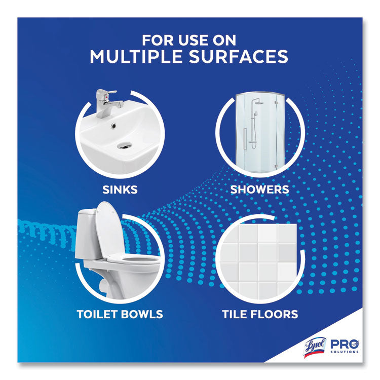 Disinfectant Heavy-Duty Bathroom Cleaner Concentrate, Fresh Lime, 1 gal Bottle, 4/Carton