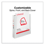 Slant D-Ring View Binder, 3 Rings, 1.5" Capacity, 11 x 8.5, White