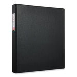Deluxe Non-View D-Ring Binder With Label Holder, 3 Rings, 1" Capacity, 11 X 8.5, Black